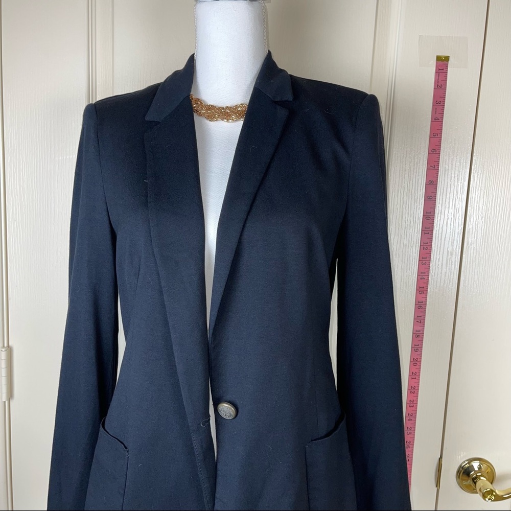 Black Zara Basic Jacket In Size Large Worn Once - image 2